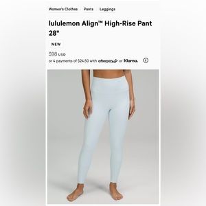 Lululemon HR Align Legging